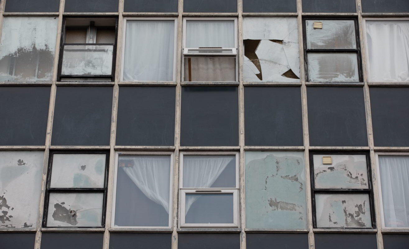 Image of tiny flats produced through office to residential conversion in North London