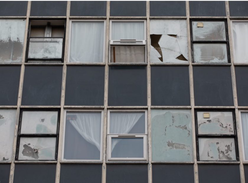 Image of tiny flats produced through office to residential conversion in North London